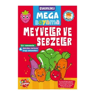 Etkinlikli Mega Boyama - Meyveler ve Sebzeler