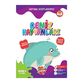 Hayvan Dostlarımız - Deniz Hayvanları Seviye 4 (5-6 Yaş)