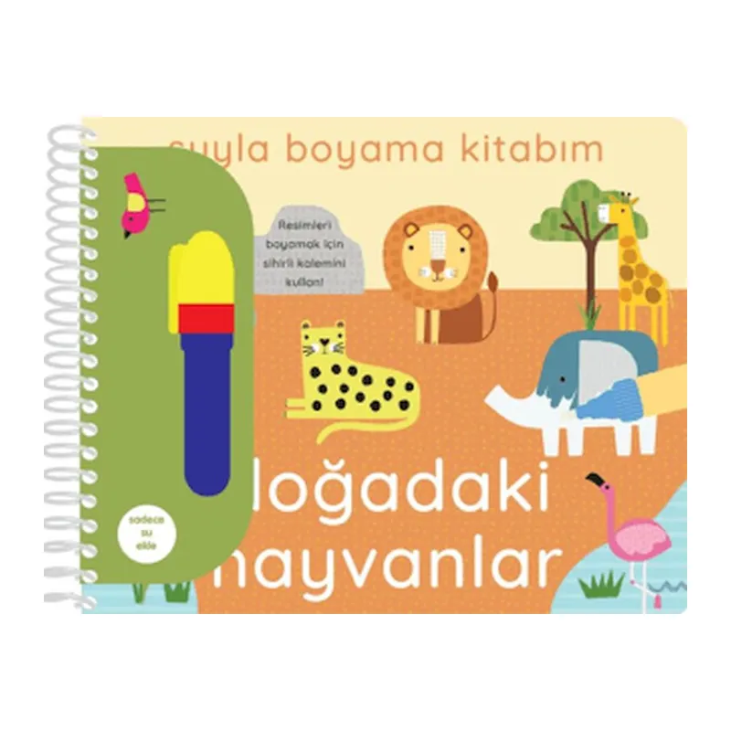 Suyla Boyama Kitabım - Doğadaki Hayvanlar