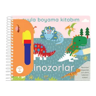 Suyla Boyama Kitabım - Dinozorlar