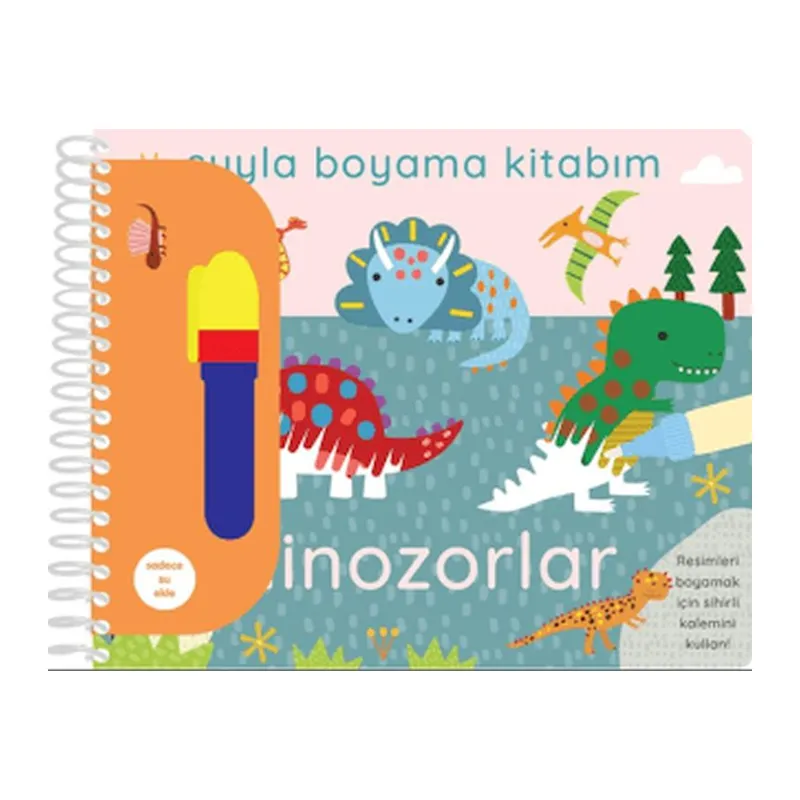 Suyla Boyama Kitabım - Dinozorlar