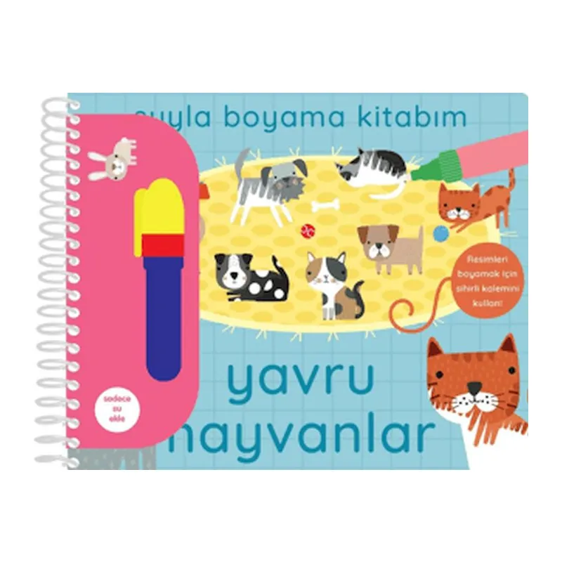 Suyla Boyama Kitabım - Yavru Hayvanlar