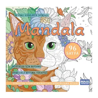 Sevimli Kedilerin Dünyası Mandala