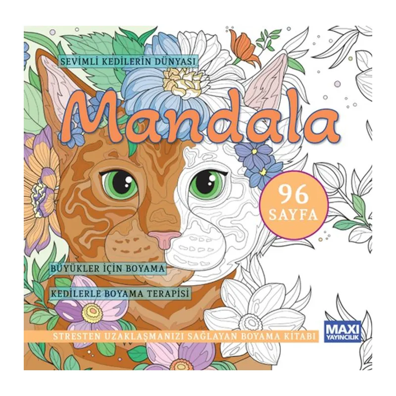 Sevimli Kedilerin Dünyası Mandala