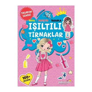 Işıltılı Tırnaklar Boya-Yapıştır-Tasarla