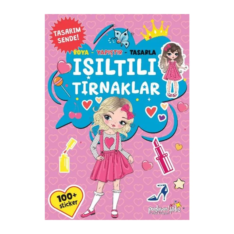 Işıltılı Tırnaklar Boya-Yapıştır-Tasarla