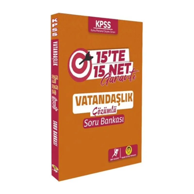 Tasarı Yayınları KPSS Vatandaşlık 15 te 15 Net Garanti Soru Bankası