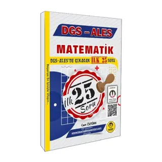 Tasarı Yayınları DGS ALES Matematik İlk 25 Çıkacak Soru Çözümlü