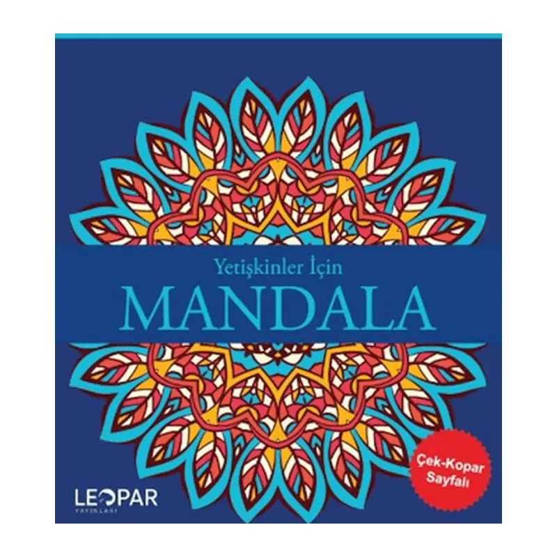 Yetişkinler İçin Mandala - Lacivert
