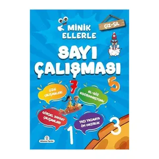 Çiz - Sil Minik Ellerle Sayı Çalışması (Kalem Hediyeli)