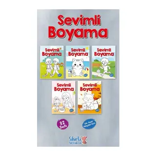 Sevimli Boyama 5 Çeşit 25’li Paket