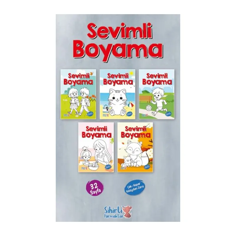 Sevimli Boyama 5 Çeşit 25’li Paket