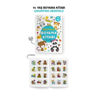 Çıkartmalı Boyama Kitabı 4 Yaş +