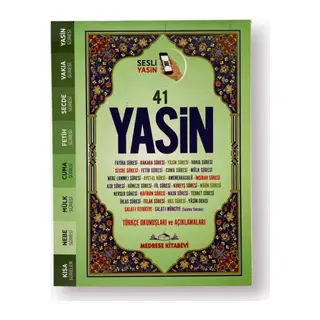 Türkçe Okunuşlu ve Mealli, Sesli 41Yasin-i Şerif (Çanta Boy)