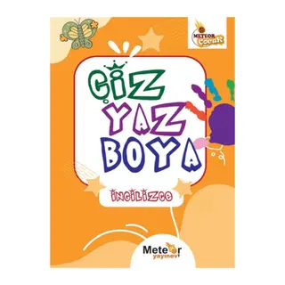 Çiz Yaz Boya İngilizce Boyama Kitabı