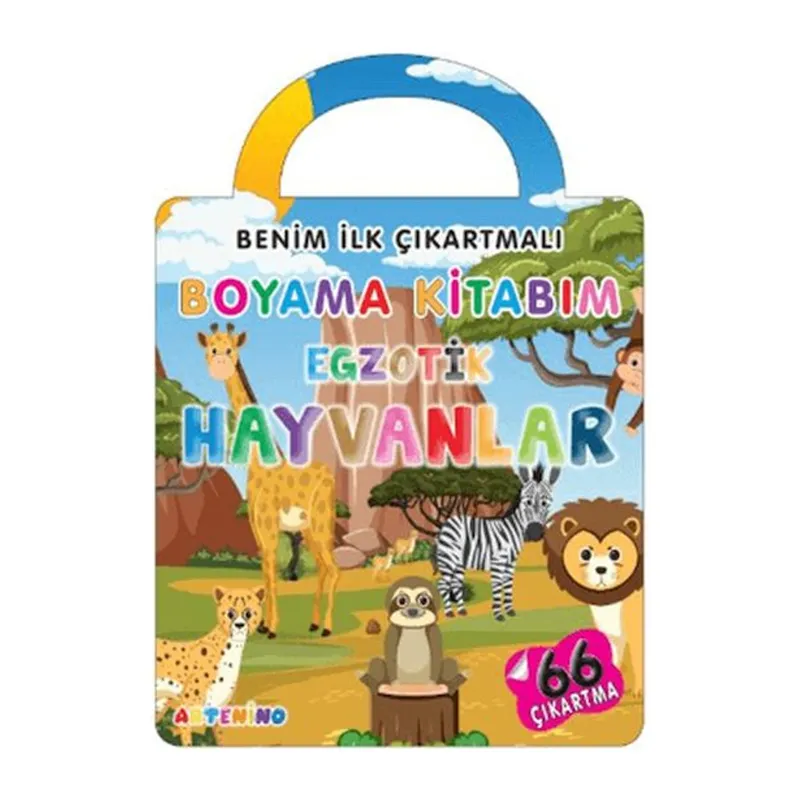 Benim İlk Çıkartmalı Boyama Kitabım - Egzotik Hayvanlar