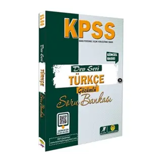 Tasarı Yayınları KPSS Türkçe Dev Seri Soru Bankası