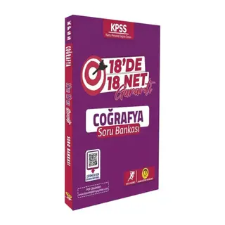 Tasarı Yayınları KPSS Coğrafya 18 de 18 Net Garanti Soru Bankası