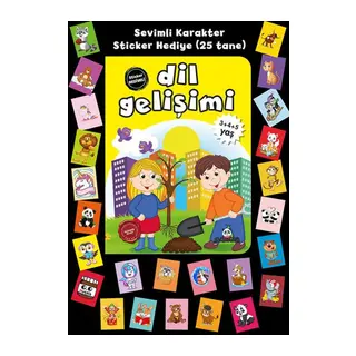 Stickerlı 3+4+5 Yaş Dil Gelişimi