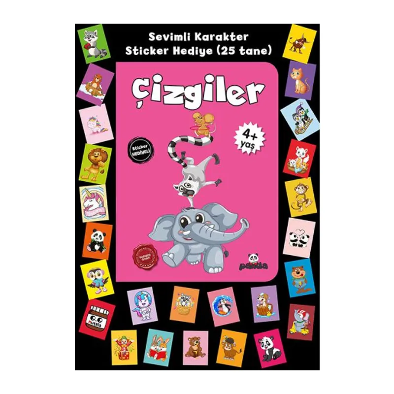 Stickerlı 4+ Yaş Çizgiler