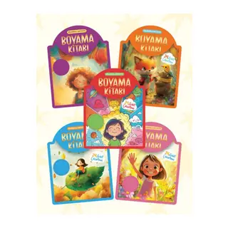 Çıkartmalı Boyama Kitabı - 5 Kitap Set