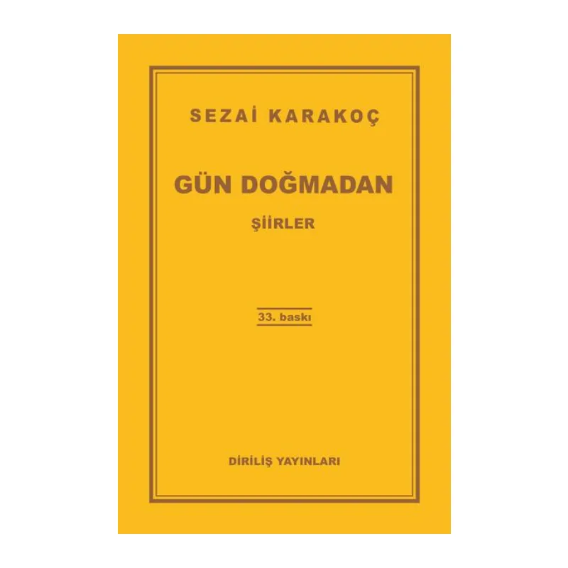 Gün Doğmadan
