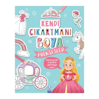 Kendi Çıkartmanı Boya - Prensesler