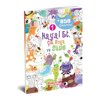Hayal Et-Çiz-Boya-Süsle 850 Çıkartma -1