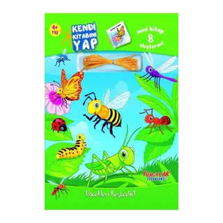 Kendi Kitabını Yap - Böcekleri Keşfedin 4+ Yaş