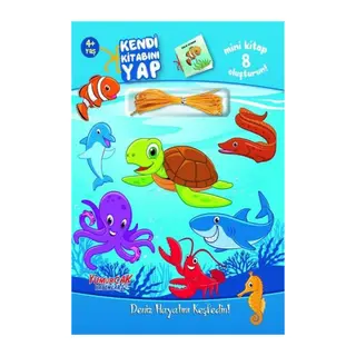 Kendi Kitabını Yap - Deniz Hayatını Keşfedin 4+ Yaş