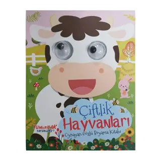Oynayan Gözlü Boyama Kitabı – Çiftlik Hayvanları