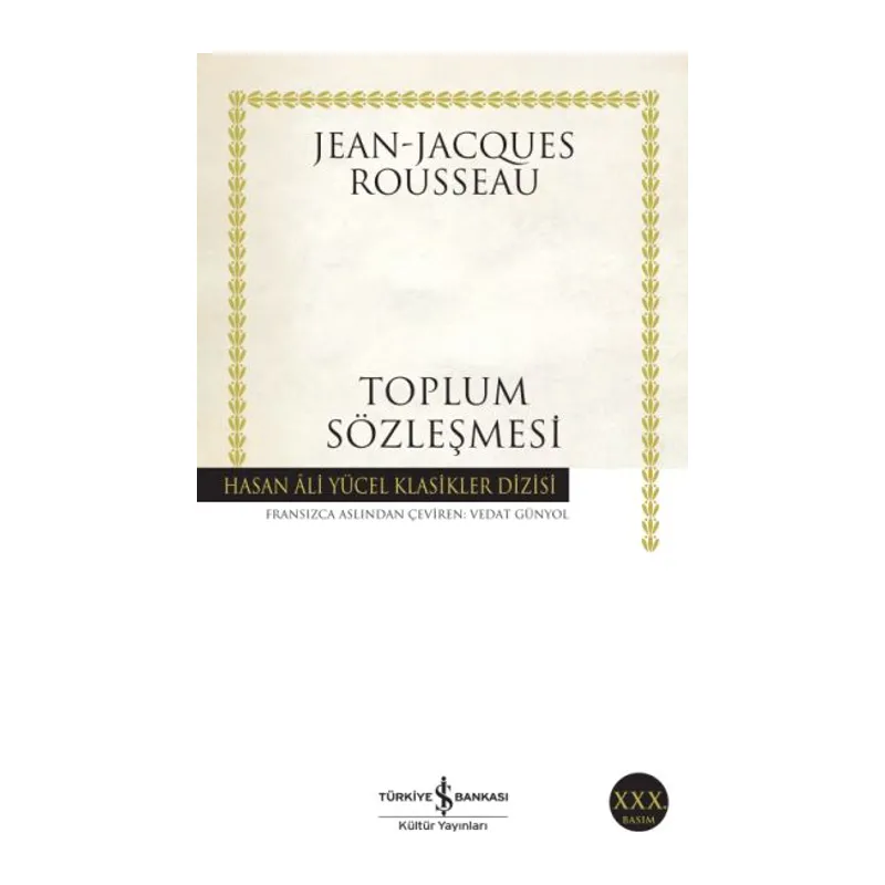 Toplum Sözleşmesi - Hasan Ali Yücel Klasikleri