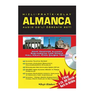 Hızlı Pratik Kolay Almanca Audio CDli Öğrenim Set