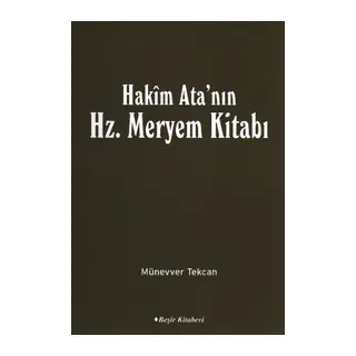 Hakim Ata'nın Hz. Meryem Kitabı