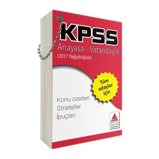 Delta Kültür KPSS Anayasa-Vatandaşlık Strateji Kartları