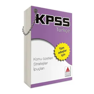 Delta Kültür KPSS Türkçe Strateji Kartları