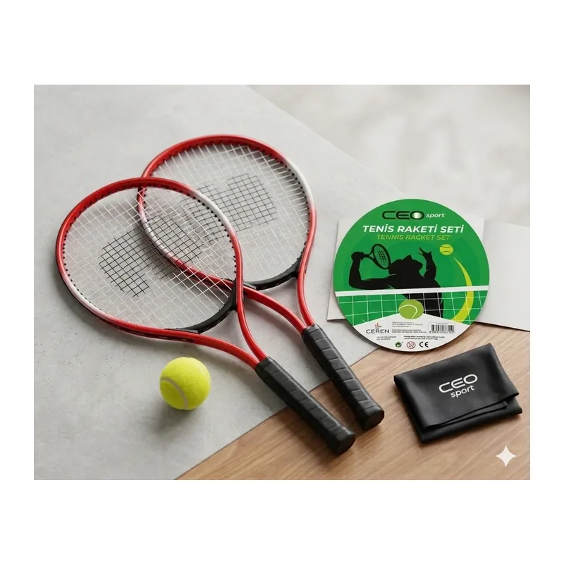 Sport Tenis Raketi Seti Kırmızı