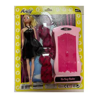 Anlily Dolapli Bebek Oyun Seti