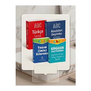 Okul ve Eğitim İçin Tam Referans Seti: Türkçe Sözlük, İmla Kılavuzu, Atasözleri & İngilizce Sözlük (4'lü Paket)