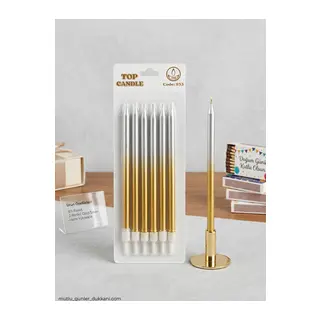 Top Candle Pasta Mumu 6 Adet – Doğum Günü ve Parti Kutlama Seti NO:6
