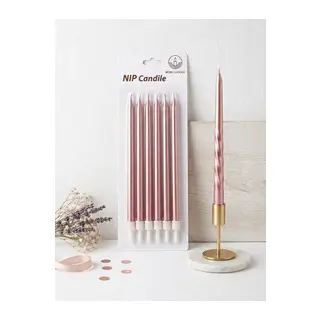 Top Candle Pasta Mumu 6 Adet – Doğum Günü ve Parti Kutlama Seti NO:8