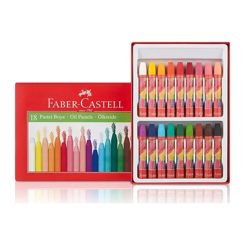 Pastel Boya 18 li Renk Büyük Boy