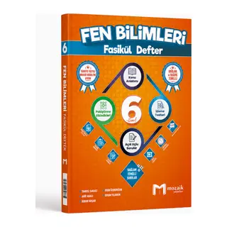 MOZAİK 6.SINIF FASİKÜL DEFTER FEN BLM - 2026-27