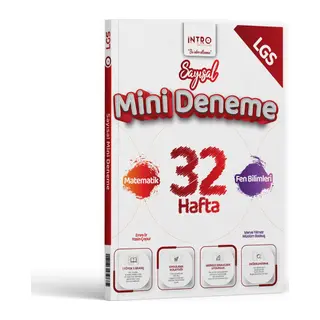 İNTRO 8.SINIF MİNİ DENEME 32 HAFTA SAYISAL - 26-27