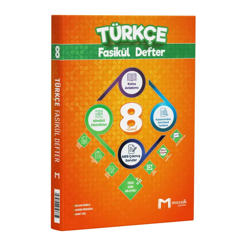 MOZAİK 8.SINIF FASİKÜL DEFTER TÜRKÇE - 2026-27