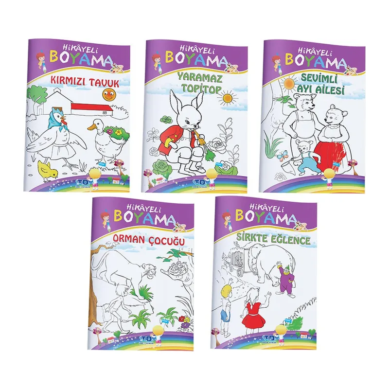 Masallı Boyama Kitabı (5 Kitap Takım)