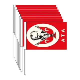 Bayrak- Kağıt Sopalı Küçük Türk-Atalı 80'li