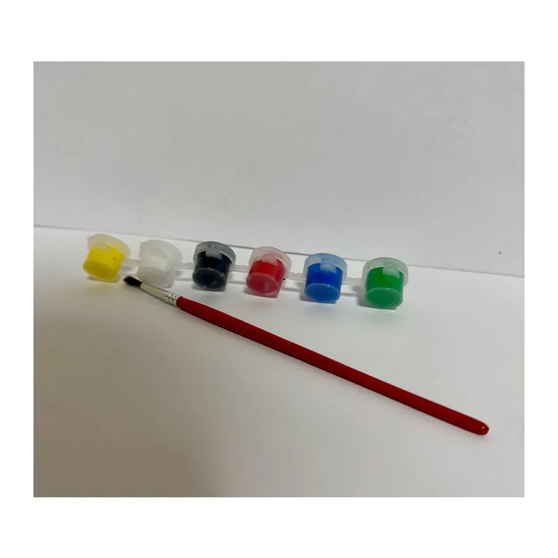 Akrilik Boya 6 lı 3 ml Fırça Hediyeli