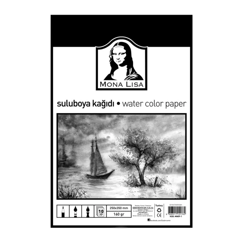 Sulu Boya Kağıdı 25x35 160gr 10’lu