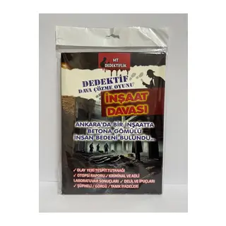 Dedektif Dava Çözme Oyunu İnşaat Davası